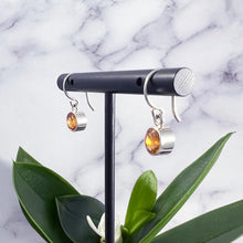 Load image into Gallery viewer, Citrine Faceted Drop Earring Dangles, Ear Wire Earrings