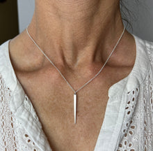Load image into Gallery viewer, Slender Sterling Silver Pendant Necklace
