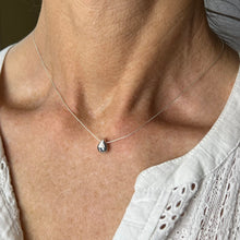 Load image into Gallery viewer, Aquamarine Pear Pendant Necklace