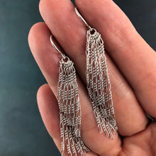 Load image into Gallery viewer, Figaro: Silver Chain Dangle Earrings