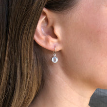 Load image into Gallery viewer, White Topaz Ear Wire Earrings
