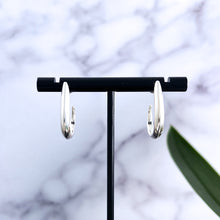 Load image into Gallery viewer, Piper: Carved Sterling Silver Post Hoops