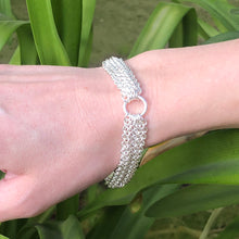 Load image into Gallery viewer, Silver Multi Strand Chain Bracelet