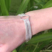Load image into Gallery viewer, Five Strand Curb Chain 6 3/4" Bracelet