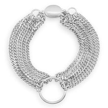 Load image into Gallery viewer, Five Strand Curb Chain 6 3/4" Bracelet