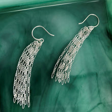 Load image into Gallery viewer, Figaro: Silver Chain Dangle Earrings