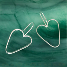Load image into Gallery viewer, Moxie: Heart Hoop Earrings