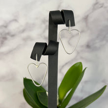 Load image into Gallery viewer, Moxie: Heart Hoop Earrings