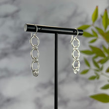 Load image into Gallery viewer, Chant: Silver Linked Dangle Earrings