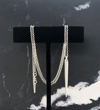 Load image into Gallery viewer, Slender Sterling Silver Pendant Necklace
