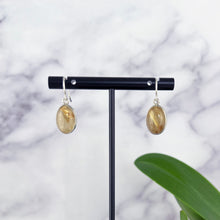 Load image into Gallery viewer, Rutilated Quartz Dangle Earrings