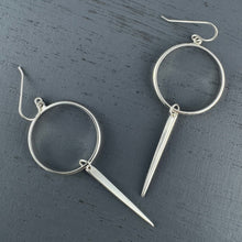 Load image into Gallery viewer, Huntress: Hoop Dangle Ear Wire Earrings