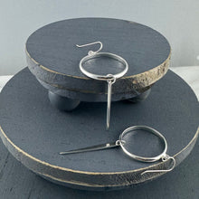 Load image into Gallery viewer, Huntress: Hoop Dangle Ear Wire Earrings