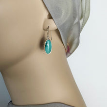Load image into Gallery viewer, Turquoise Oval Earrings