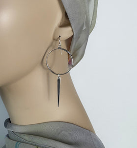 Huntress: Hoop Dangle Ear Wire Earrings