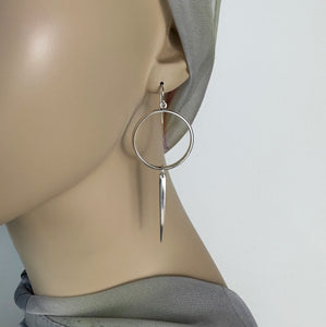 Huntress: Hoop Dangle Ear Wire Earrings