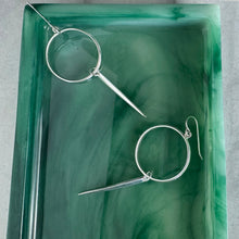 Load image into Gallery viewer, Huntress: Hoop Dangle Ear Wire Earrings