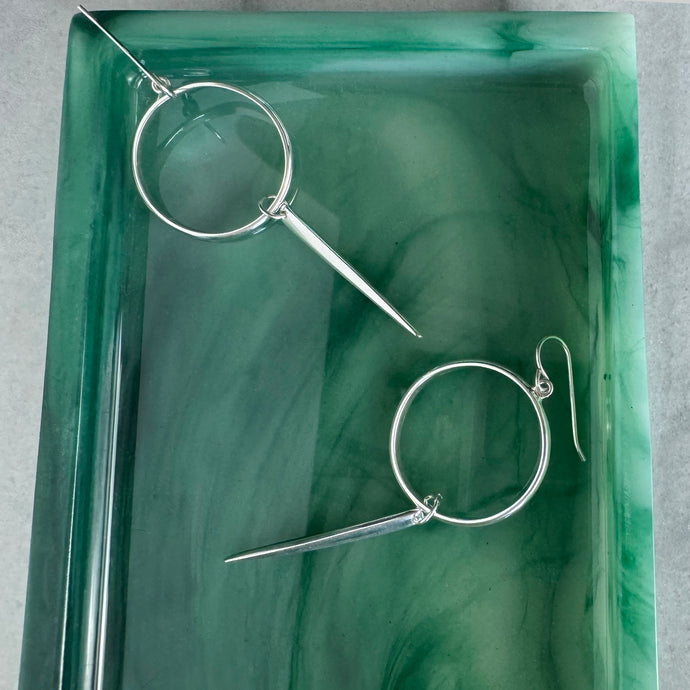 Huntress: Hoop Dangle Ear Wire Earrings