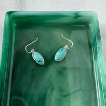 Load image into Gallery viewer, Turquoise Oval Earrings