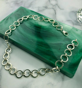 Heavy Chain Link Sterling Silver Necklace