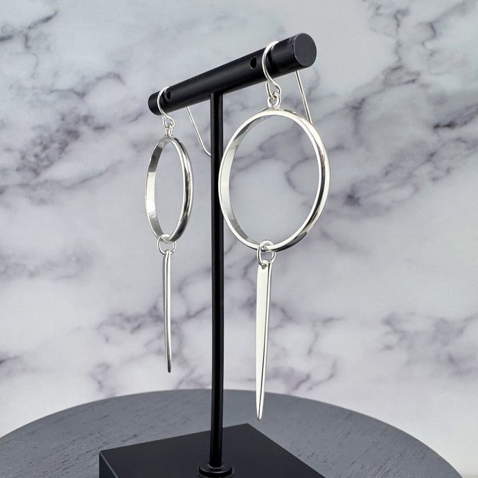 Huntress: Hoop Dangle Ear Wire Earrings