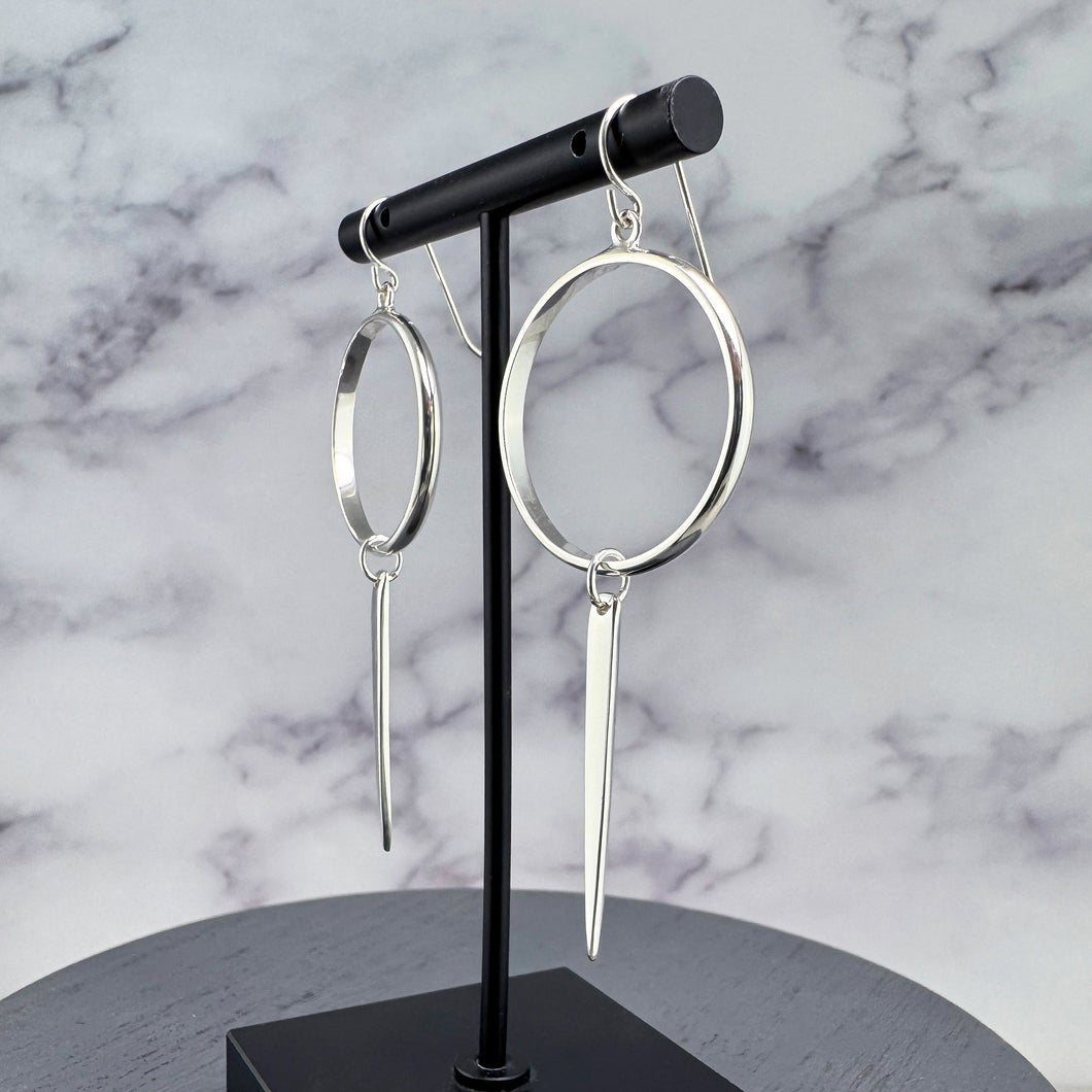 Huntress: Hoop Dangle Ear Wire Earrings