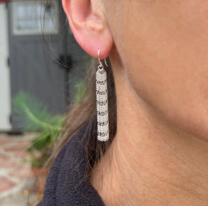 Figaro: Silver Chain Dangle Earrings