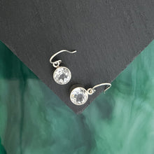 Load image into Gallery viewer, White Topaz Ear Wire Earrings