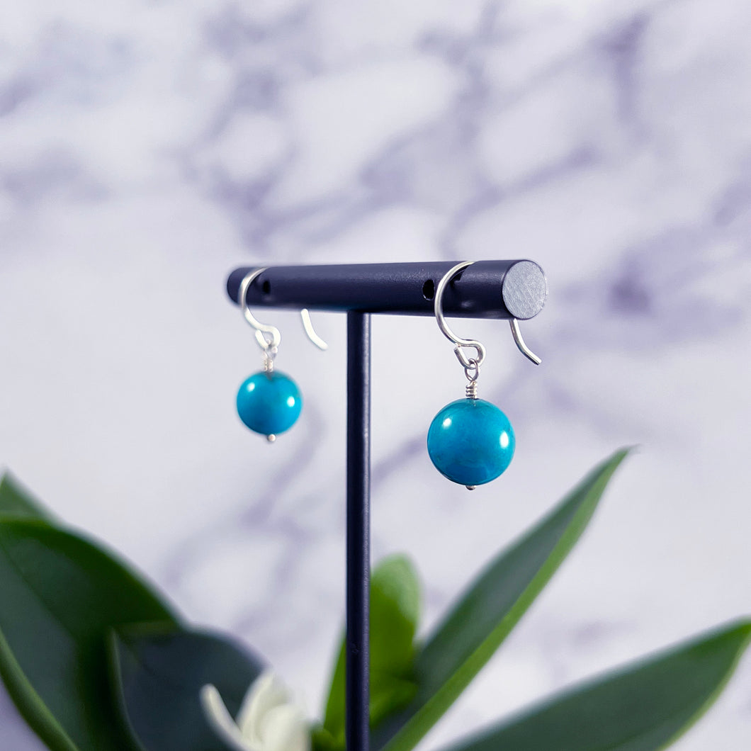 Large Turquoise Bead Earrings