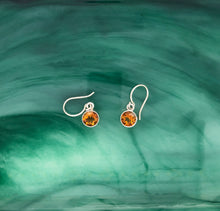 Load image into Gallery viewer, Citrine Drop Earring Dangles, Ear Wire Earrings