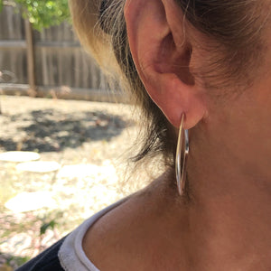 Impulse: Diagonal Square Post Hoop Earrings