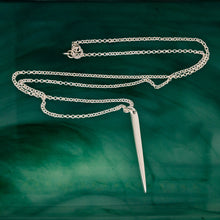 Load image into Gallery viewer, Huntress: Slender Sterling Silver Pendant Necklace