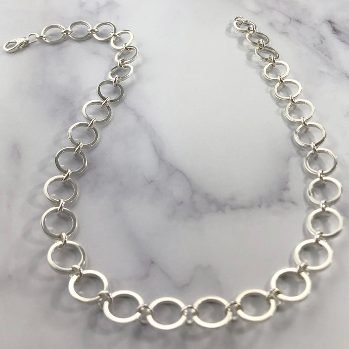 Heavy Chain Link Sterling Silver Necklace